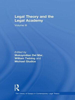 cover image of Legal Theory and the Legal Academy
